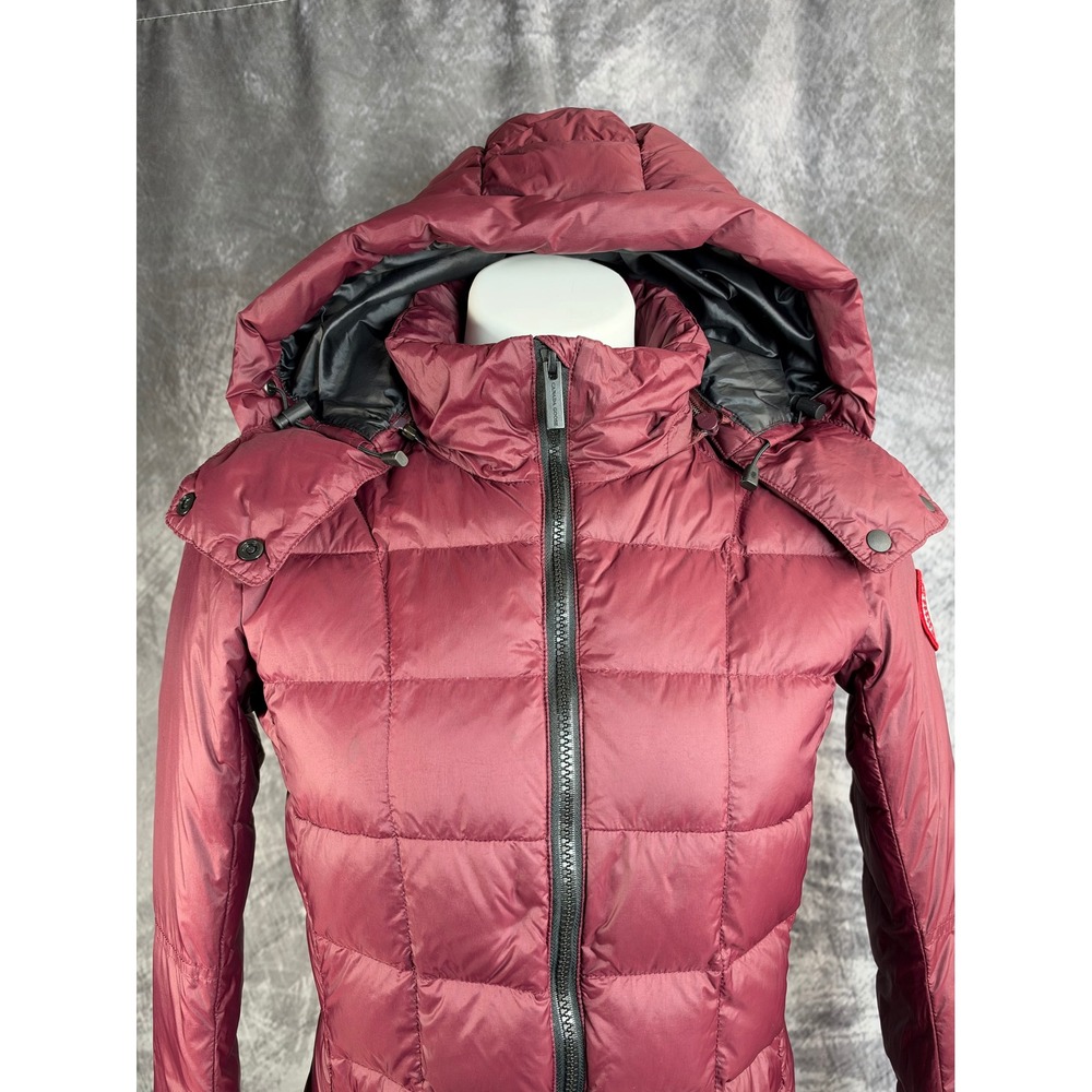 Canada Goose Down Ellison Elderberry Hooded Puffer Jacket Women Small 2209L